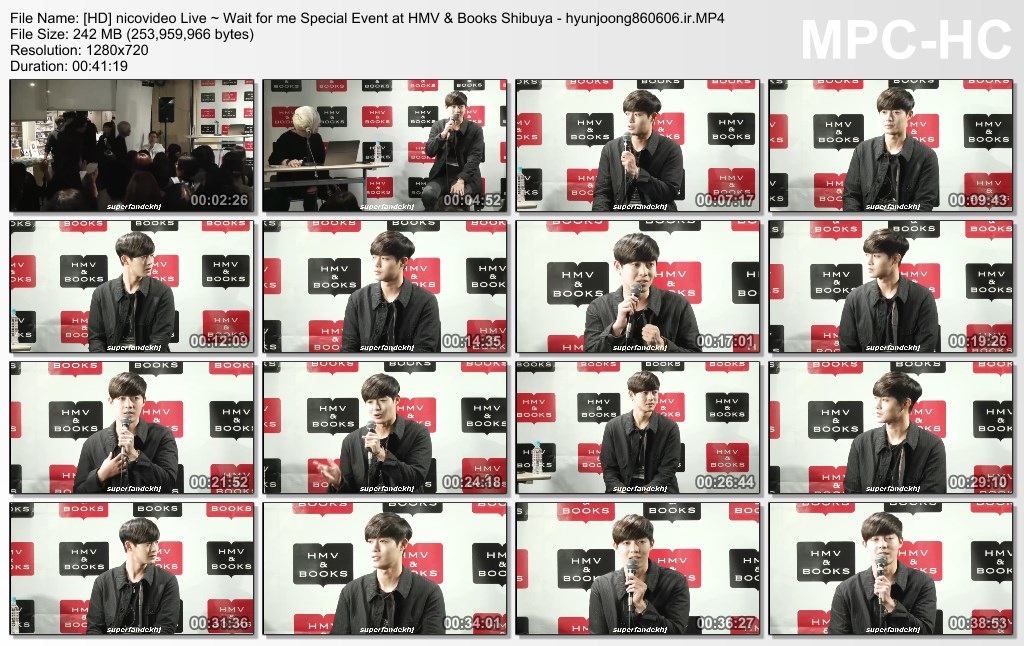 nicovideo Live ~ Wait for me Special Event at HMV & Books Shibuya - hyunjoong860606.ir